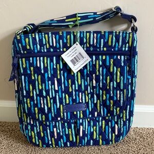 Vera Bradley Blue and Green Crossbody Bag
